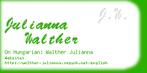 julianna walther business card